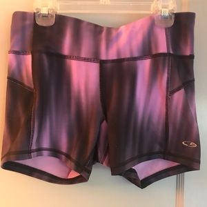 Compression workout shorts